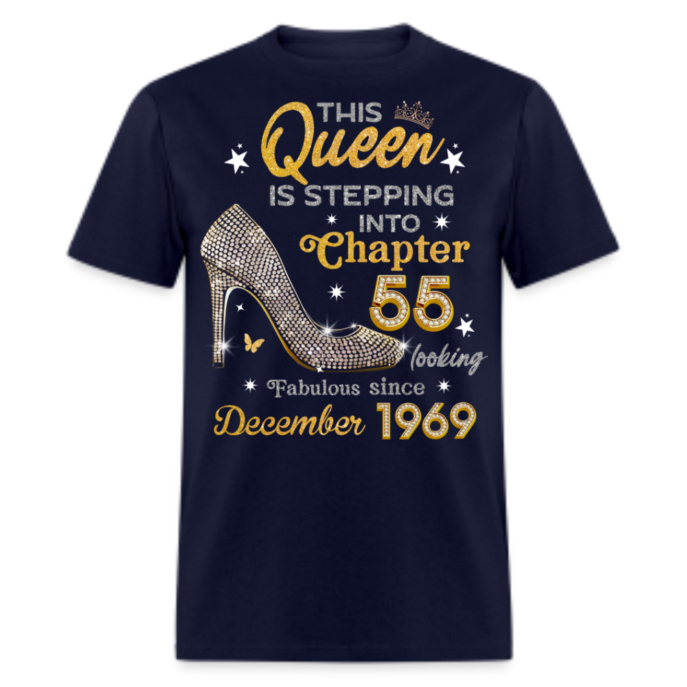 GOLDEN QUEEN STEPPING INTO CHAPTER 55 DECEMBER 1969 UNISEX SHIRT