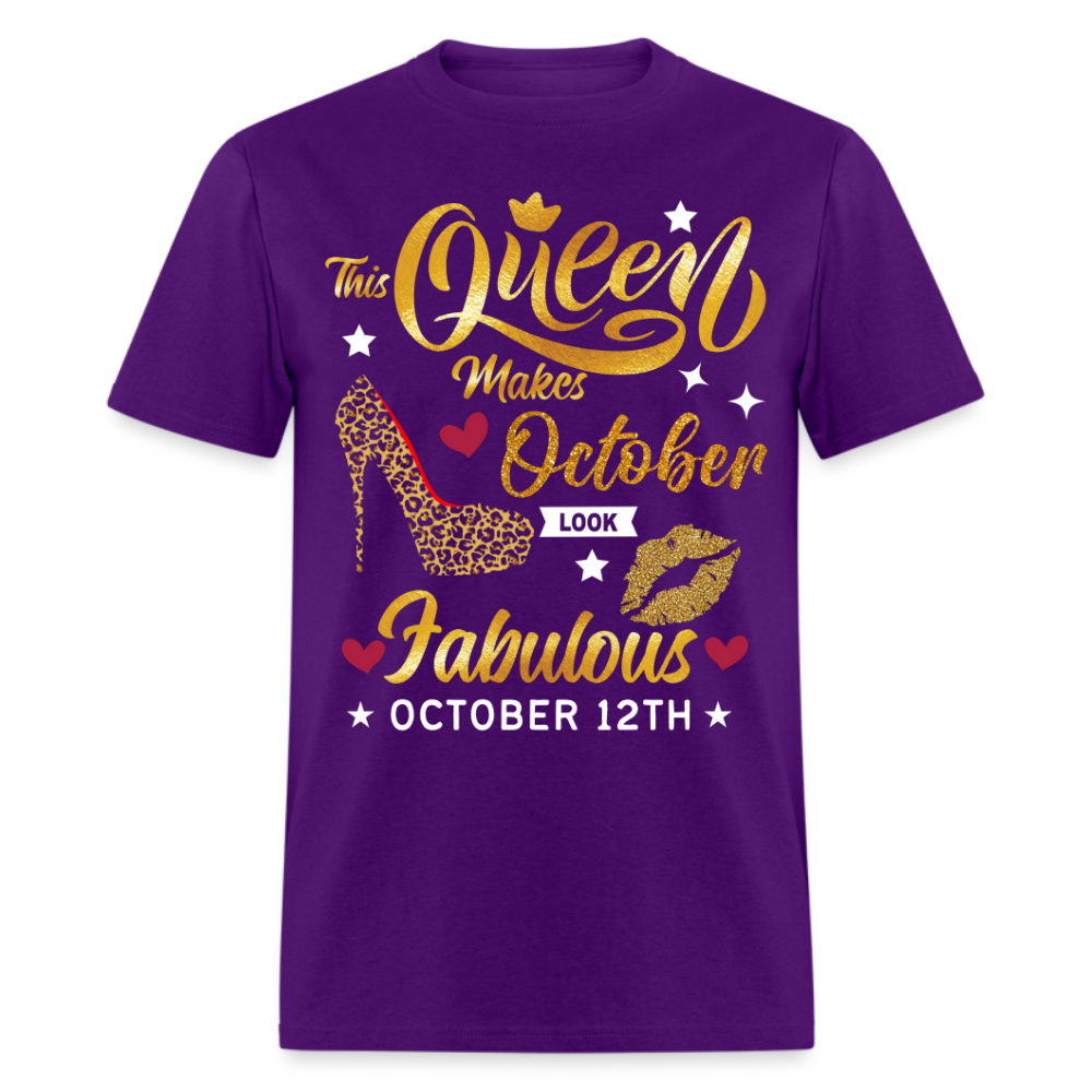 QUEEN FAB 12TH OCTOBER UNISEX SHIRT