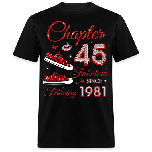 CHAPTER 45 FAB SINCE FEBRUARY 1981 (SNEAKER) UNISEX SHIRT