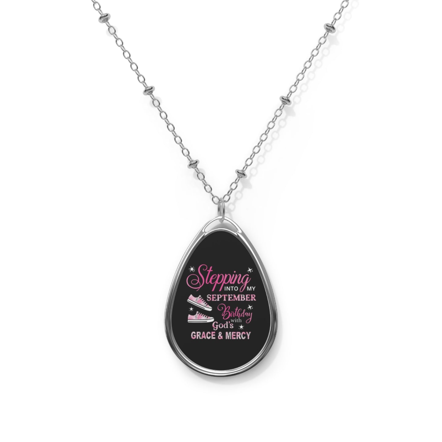 SEPTEMBER GRACE OVAL NECKLACE