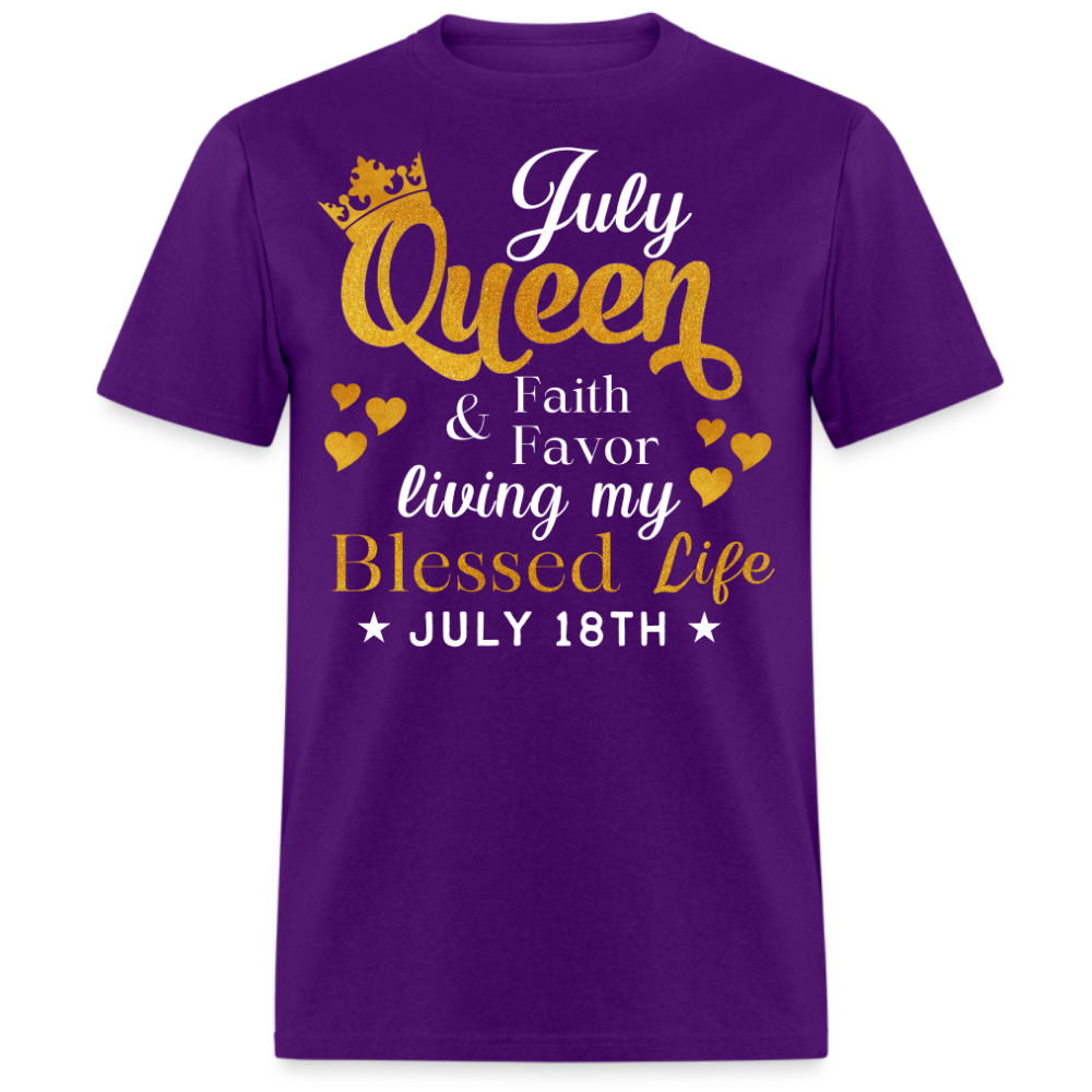 18TH JULY QUEEN FAITH AND FAVOR UNISEX SHIRT