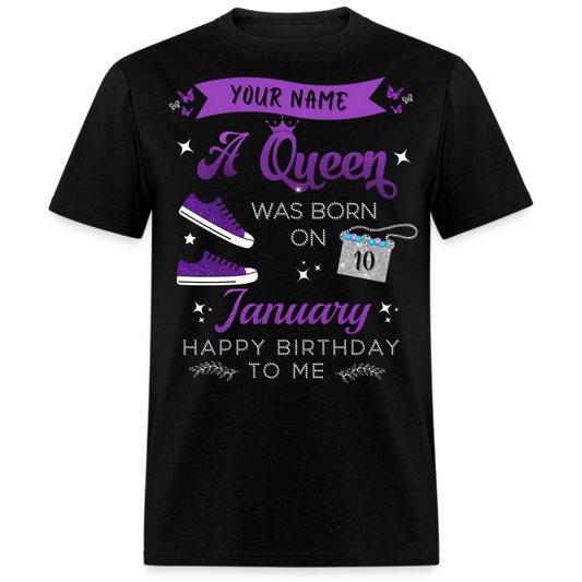 PERSONALIZABLE PURPLE JANUARY QUEEN SHIRT