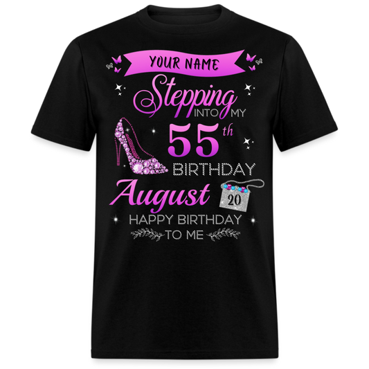 PERSONALIZABLE AUGUST STEPPING BIRTHDAY UNISEX SHIRT