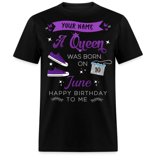 PERSONALIZABLE PURPLE JUNE QUEEN SHIRT