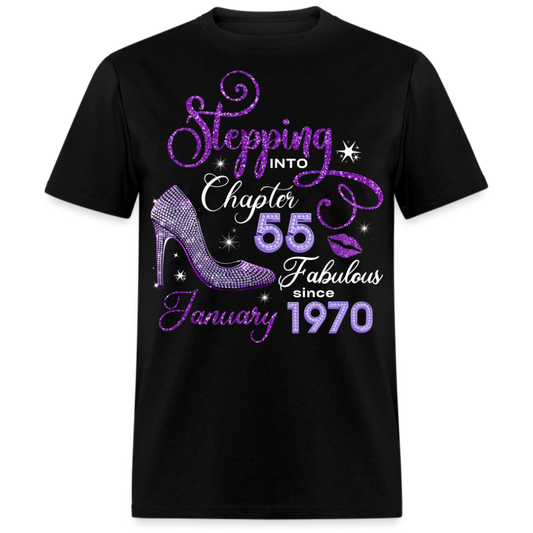 STEPPING INTO CHAPTER 55 FAB SINCE JANUARY 1970 UNISEX SHIRT