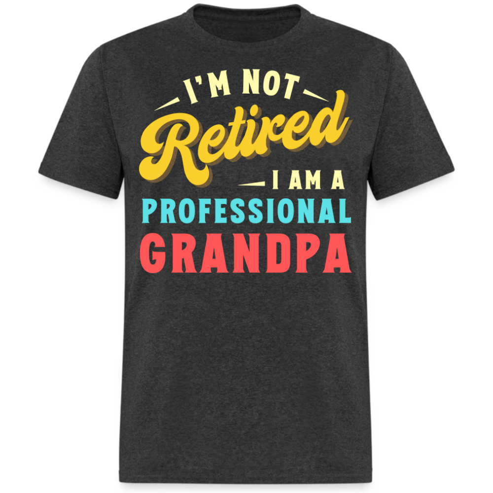 I'M NOT RETIRED I AM A PROFESSIONAL GRANDPA SHIRT