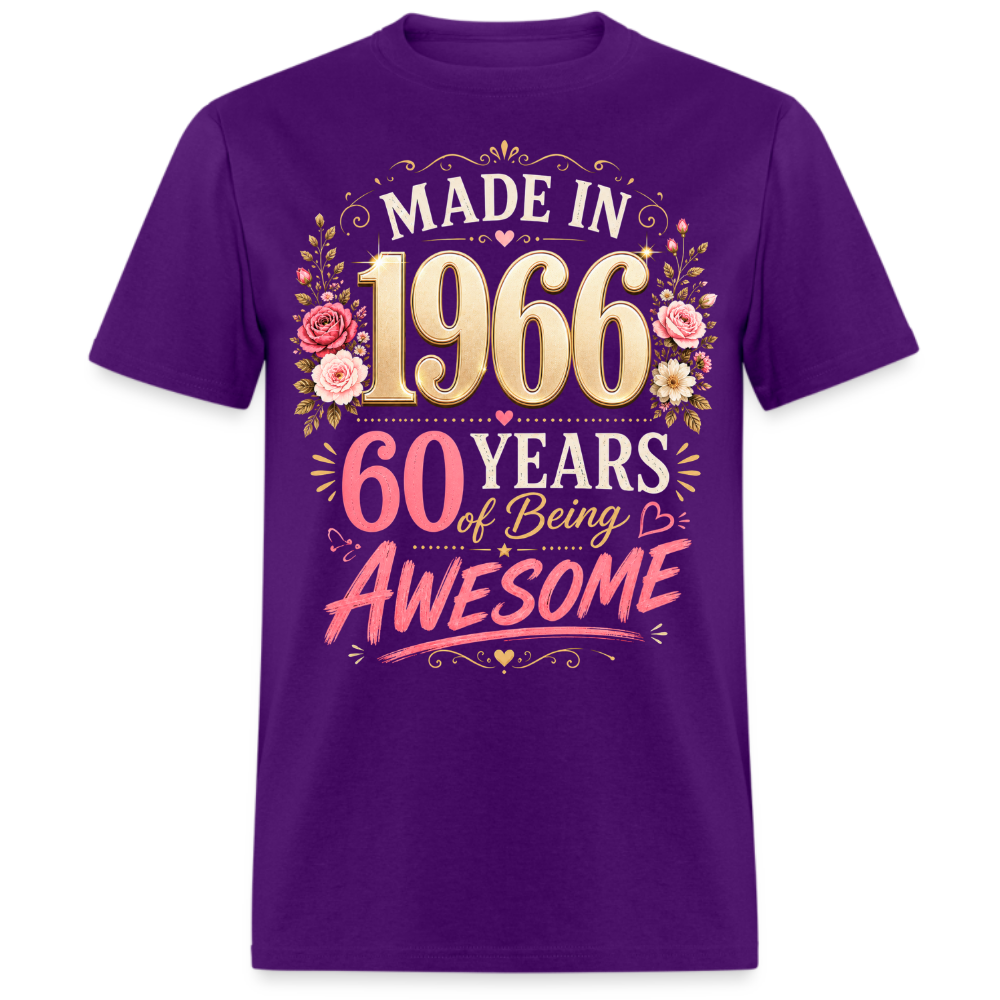 MADE IN 1966-60 YEAR UNISEX SHIRT
