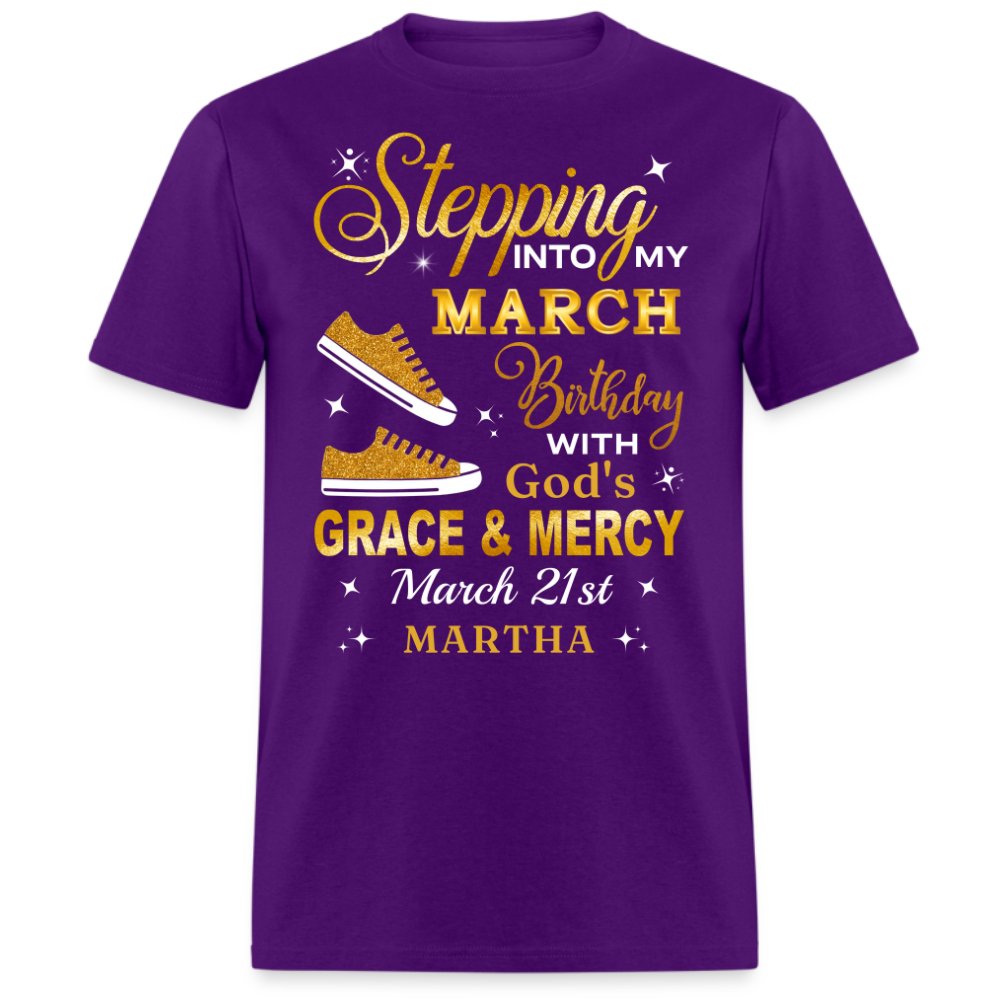 21ST MARCH GOD'S GRACE MARTHA UNISEX SHIRT