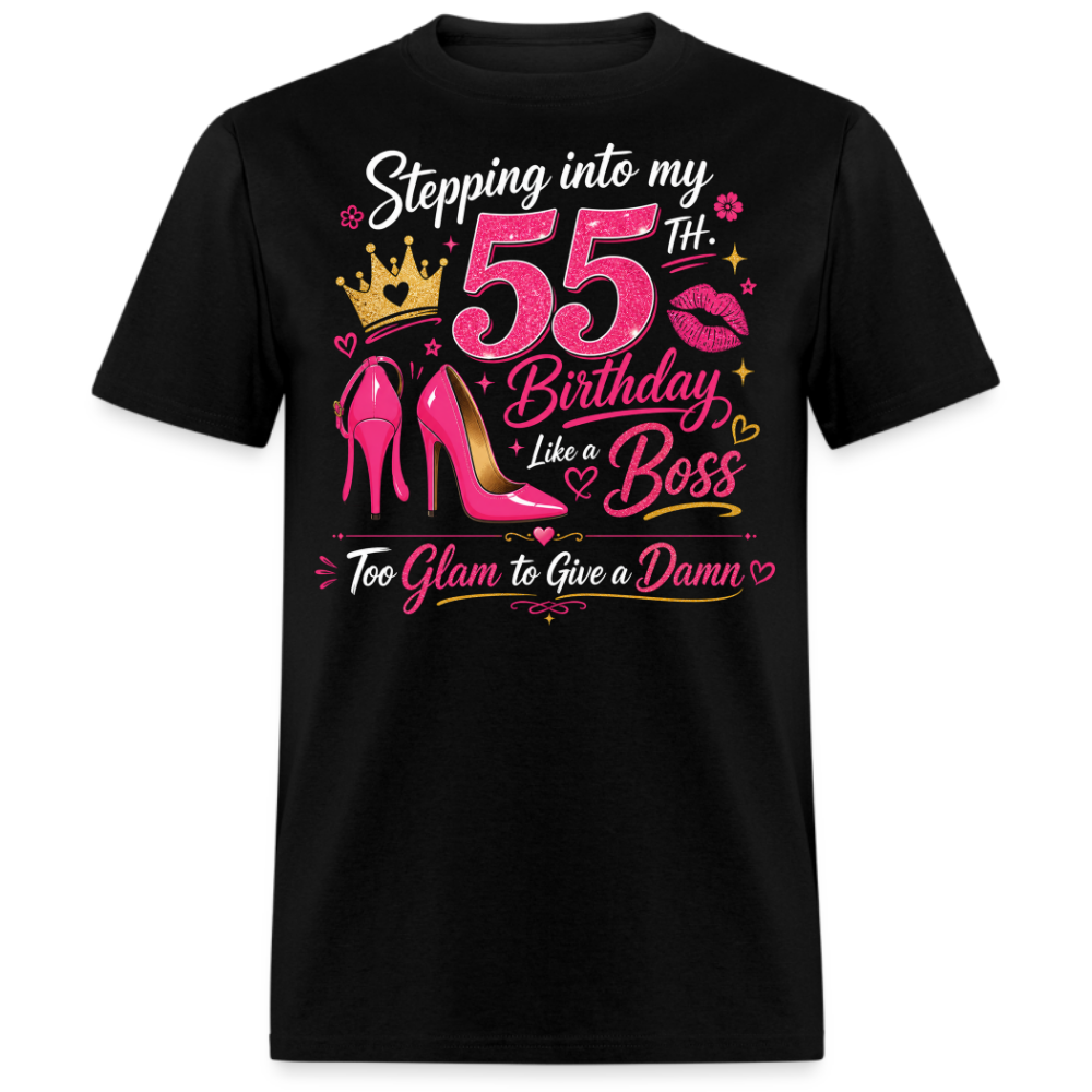 STEPPING 55TH BIRTHDAY BOSS UNISEX SHIRT