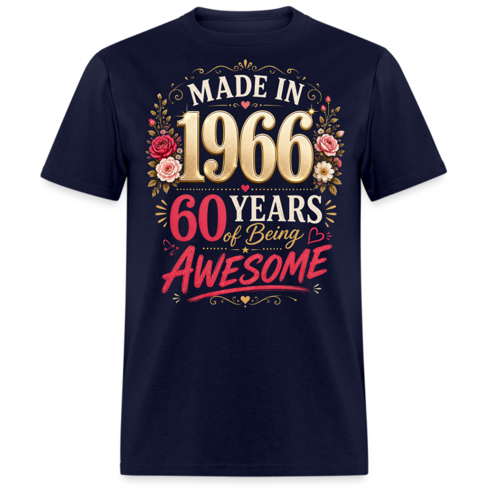 MADE IN 1966 60 YEARS UNISEX SHIRT