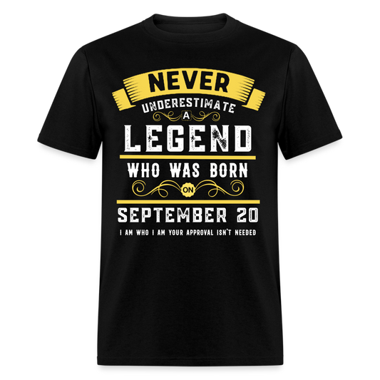 SEPTEMBER 20 LEGEND UNISEX SHIRT