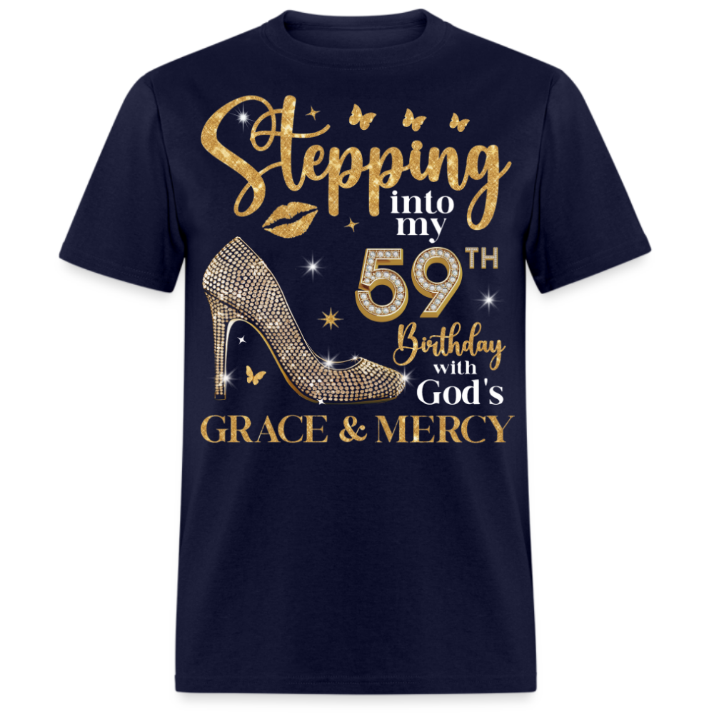 STEPPING INTO MY 59TH BIRTHDAY UNISEX SHIRT