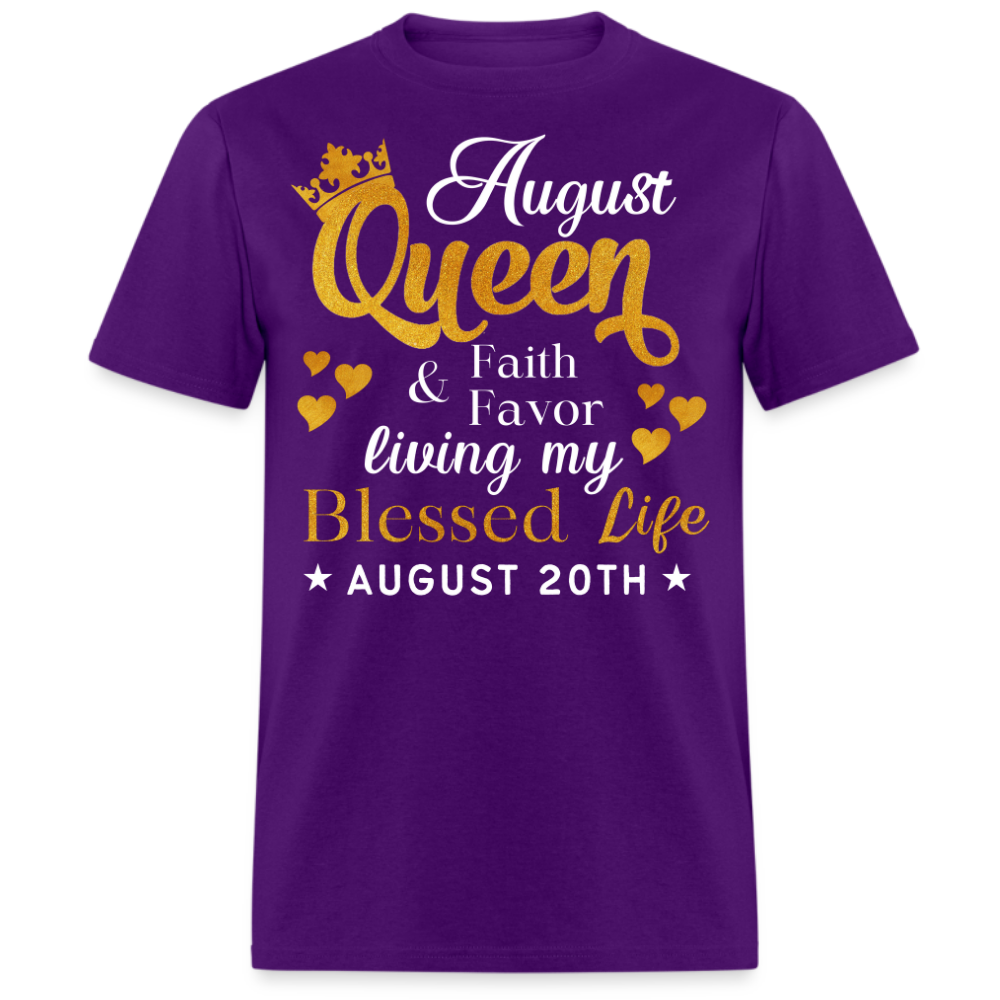 20TH AUGUST QUEEN FAITH AND FAVOR UNISEX SHIRT