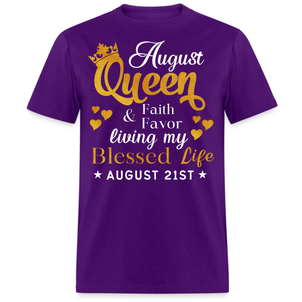 21ST AUGUST QUEEN FAITH AND FAVOR UNISEX SHIRT