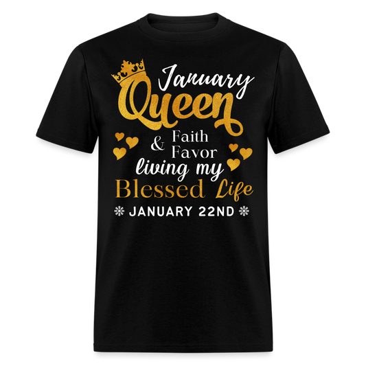 22ND JANUARY QUEEN FAITH AND FAVOR UNISEX SHIRT