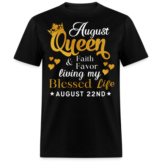 22ND AUGUST QUEEN FAITH AND FAVOR UNISEX SHIRT