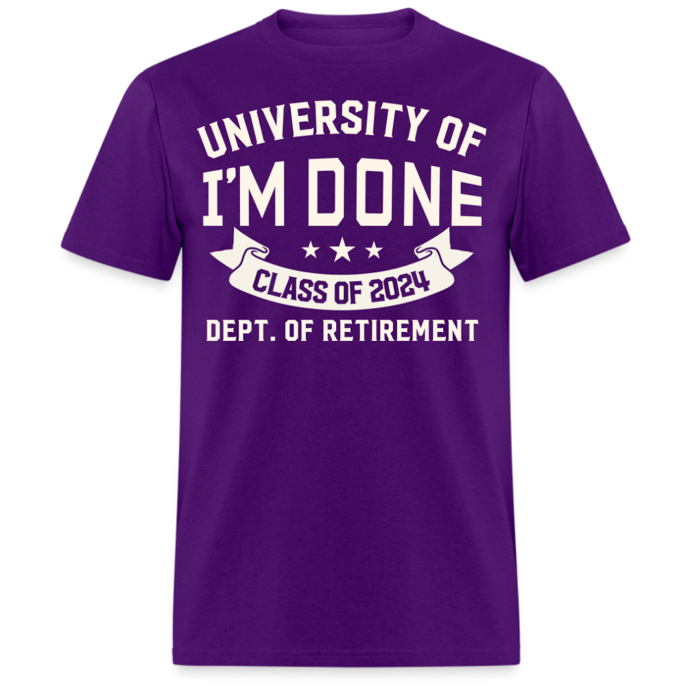 CLASS OF 2024 DEPT. OF RETIREMENT UNISEX SHIRT