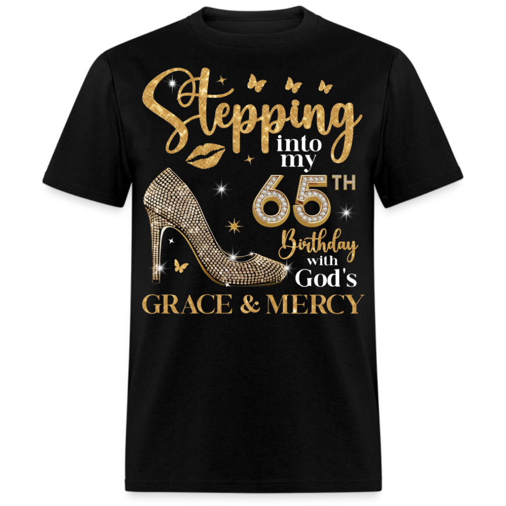 STEPPING INTO MY 65TH BIRTHDAY UNISEX SHIRT