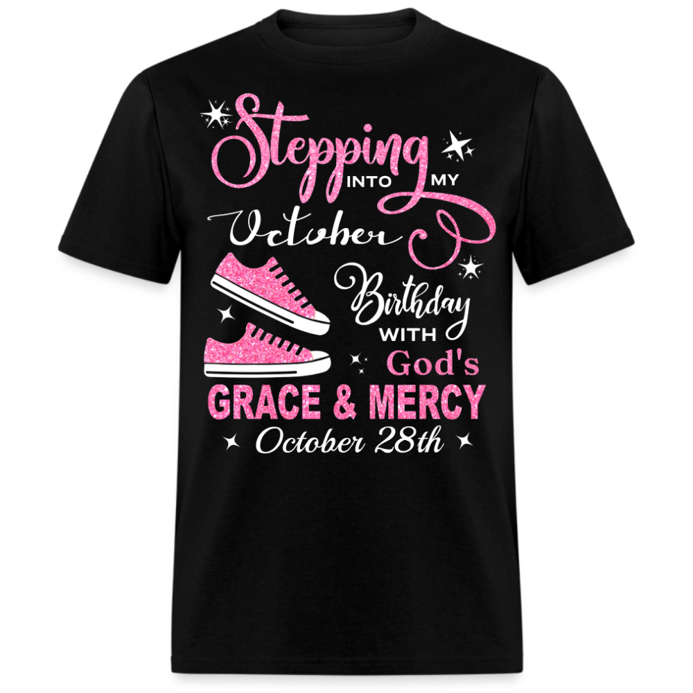 OCTOBER 28TH BIRTHDAY GOD'S GRACE AND MERCY UNISEX SHIRT