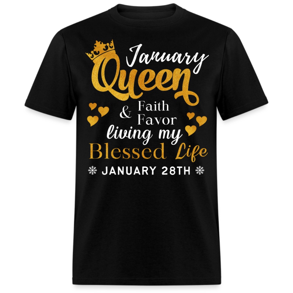 28TH JANUARY QUEEN FAITH AND FAVOR UNISEX SHIRT