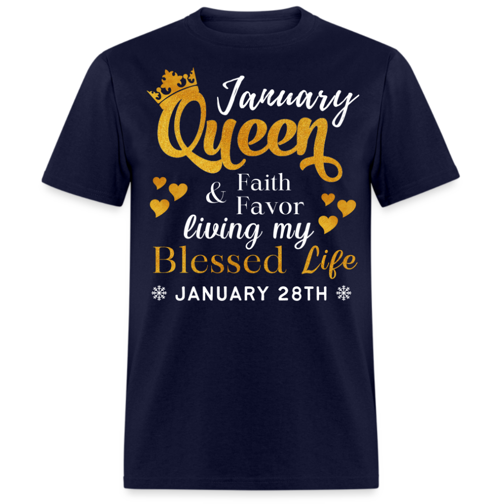 28TH JANUARY QUEEN FAITH AND FAVOR UNISEX SHIRT