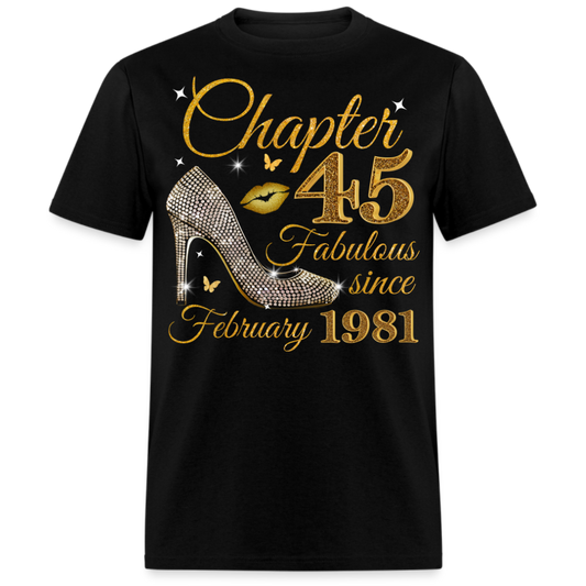 GOLDEN CHAPTER 45 FAB SINCE FEBRUARY 1981 UNISEX SHIRT