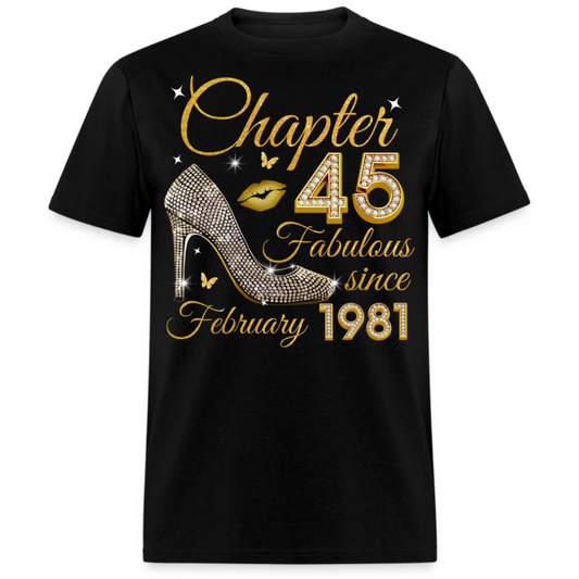 GOLDEN CHAPTER 45 FAB SINCE FEBRUARY 1981 UNISEX SHIRT