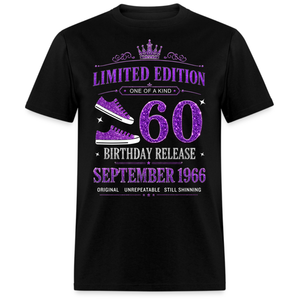 60TH BIRTHDAY RELEASE SEPTEMBER 1966 UNISEX SHIRT