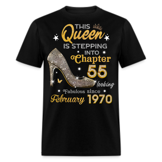 GOLDEN QUEEN STEPPING INTO CHAPTER 55 FEBRUARY 1970 UNISEX SHIRT