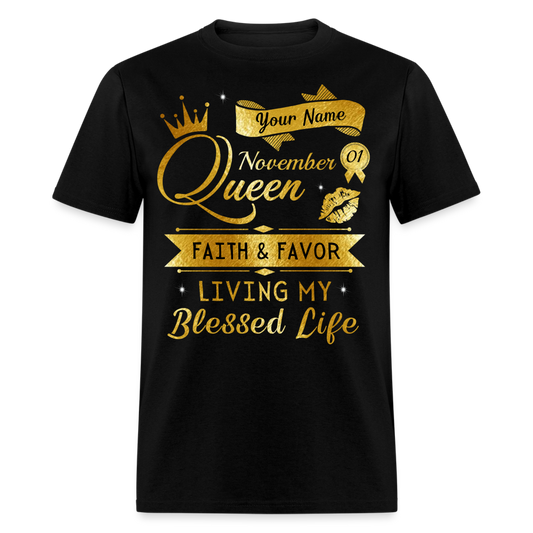 PERSONALIZABLE NOVEMBER FAITH AND FAVOR UNISEX SHIRT