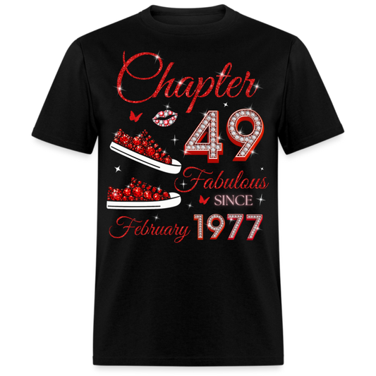 CHAPTER 49 FAB SINCE FEBRUARY 1977 (SNEAKER) UNISEX SHIRT