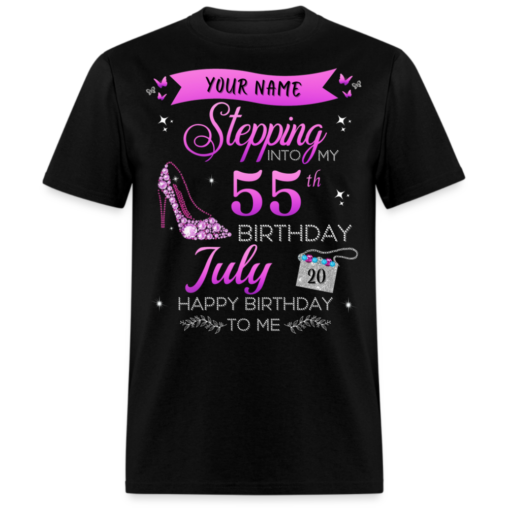 PERSONALIZABLE JULY STEPPING BIRTHDAY UNISEX SHIRT