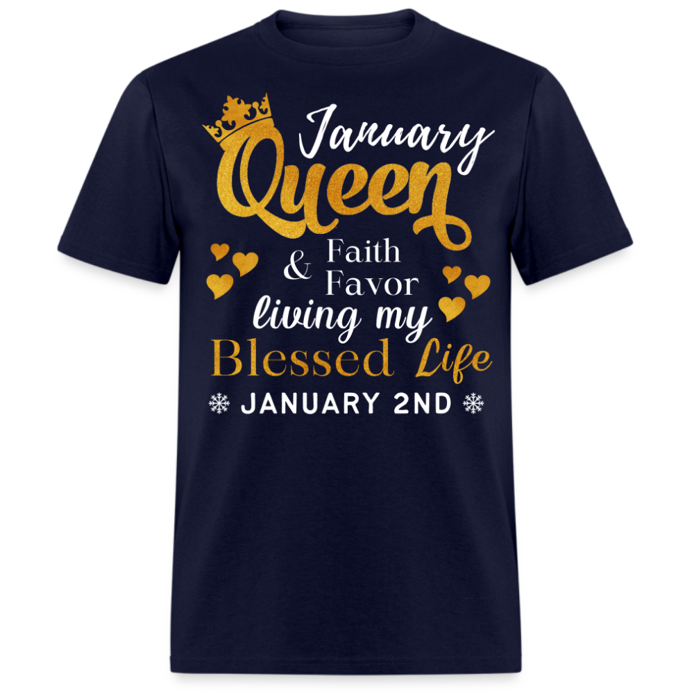 2ND JANUARY QUEEN FAITH AND FAVOR UNISEX SHIRT