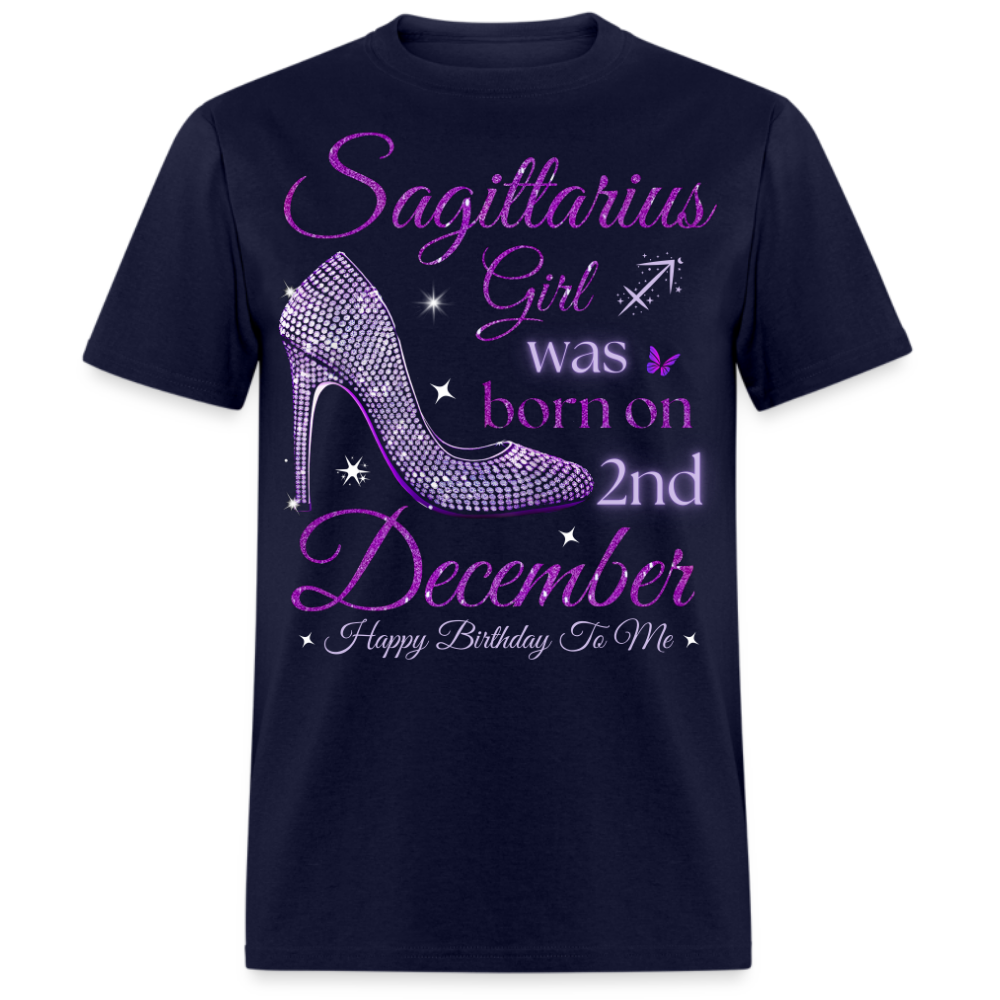 SAGITTARIUS GIRL WAS BORN ON 2ND DECEMBER UNISEX SHIRT