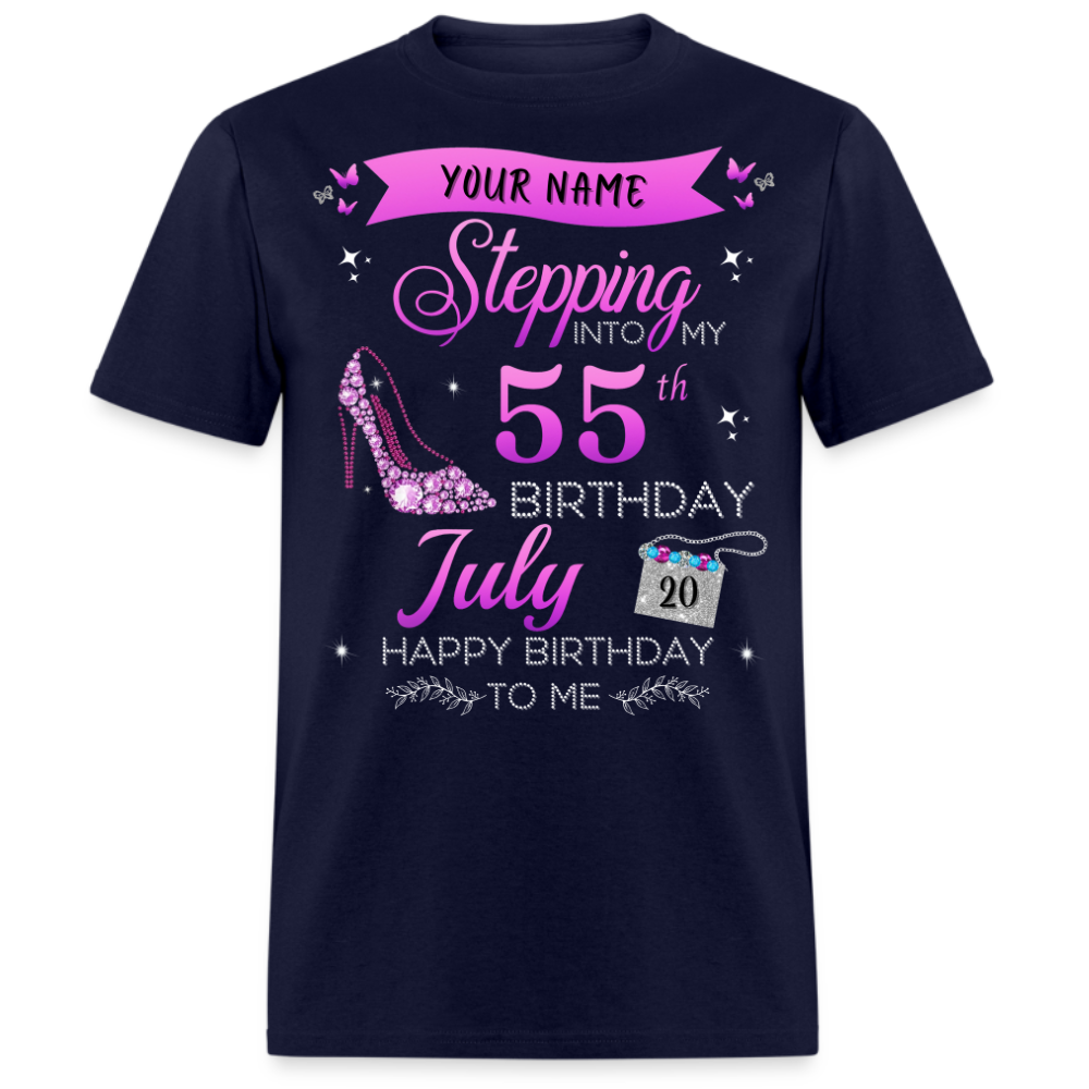 PERSONALIZABLE JULY STEPPING BIRTHDAY UNISEX SHIRT