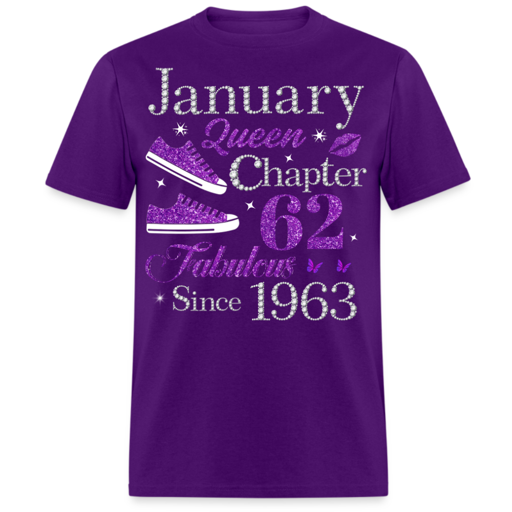 JANUARY QUEEN CHAPTER 62 FAB SINCE 1963 UNISEX SHIRT