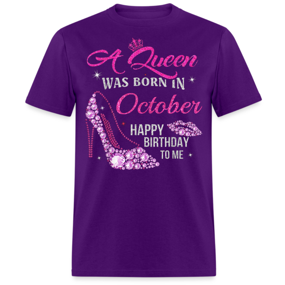 OCTOBER QUEEN (WITHOUT DATE) UNISEX SHIRT