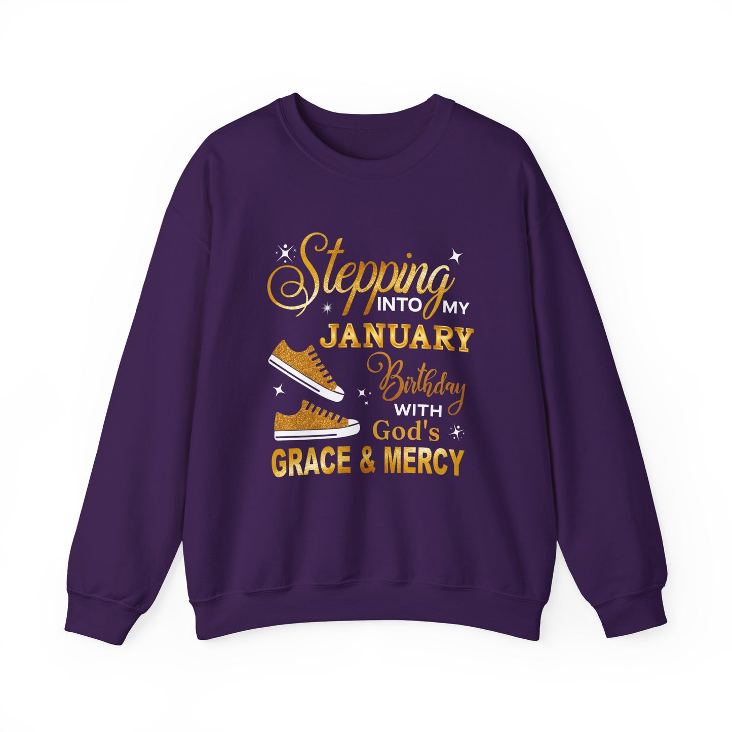 JANUARY GOD'S GRACE HEAVY BLEND UNISEX SWEATSHIRT