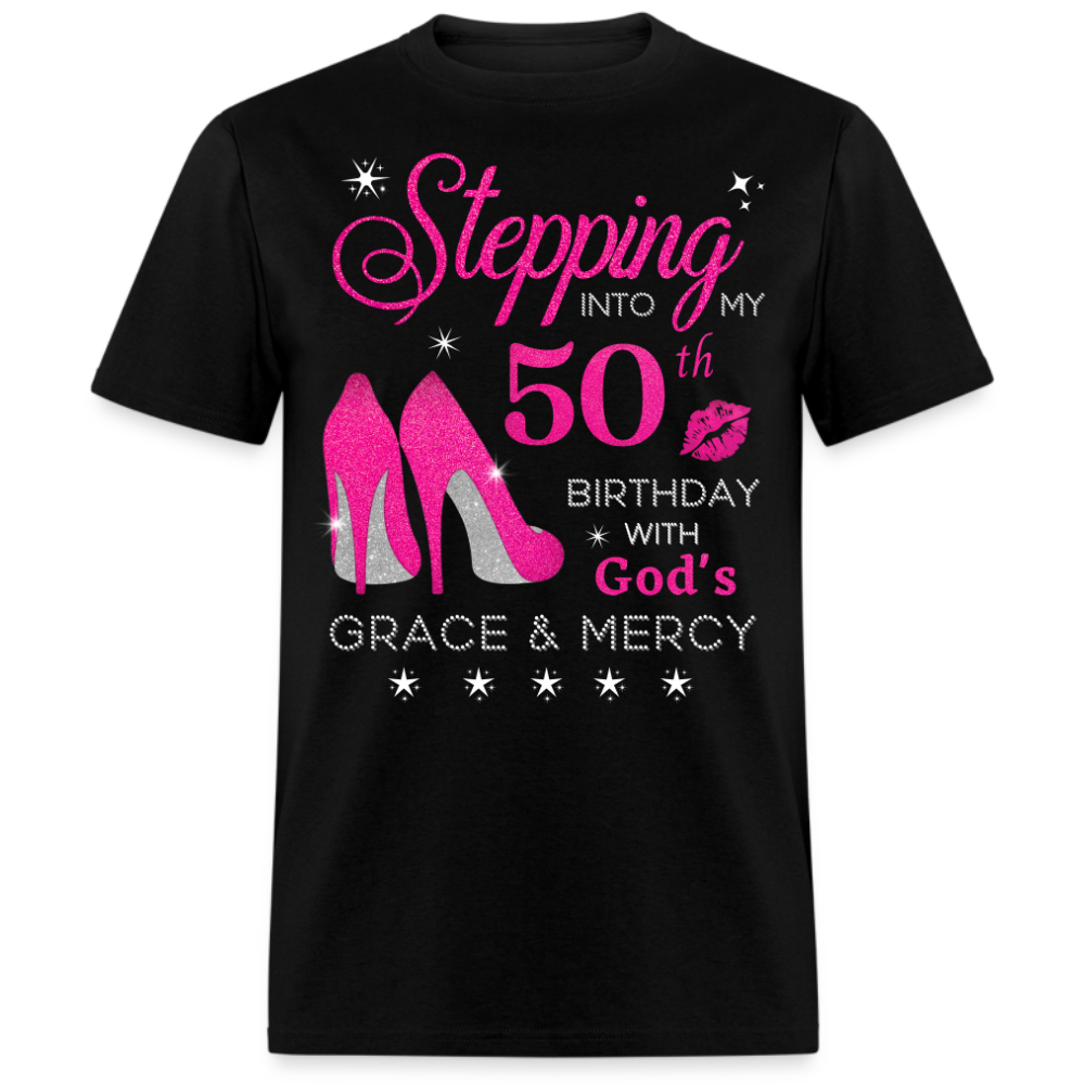 50TH BIRTHDAY WITH GOD'S GRACE & MERCY SHIRT