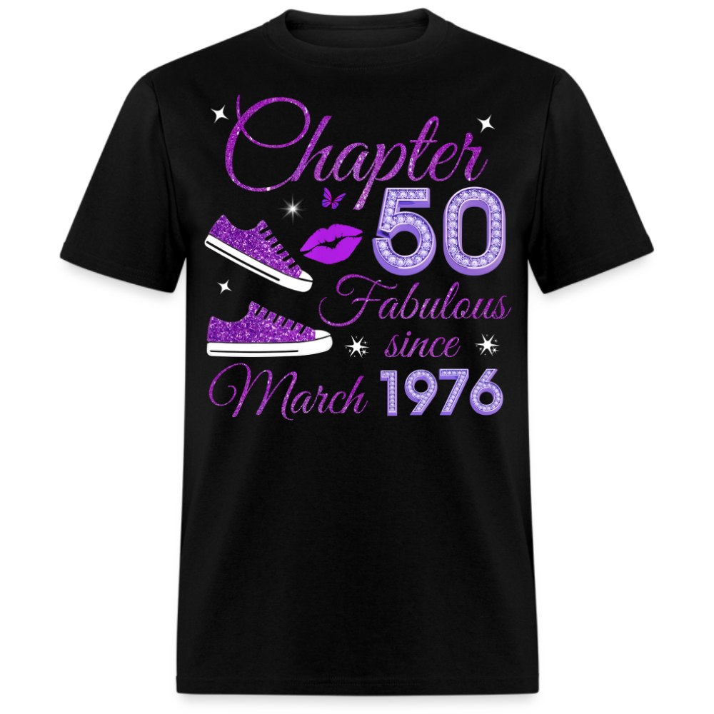 CHAPTER 50 FABULOUS SINCE MARCH 1976 (SNEAKER) UNISEX SHIRT