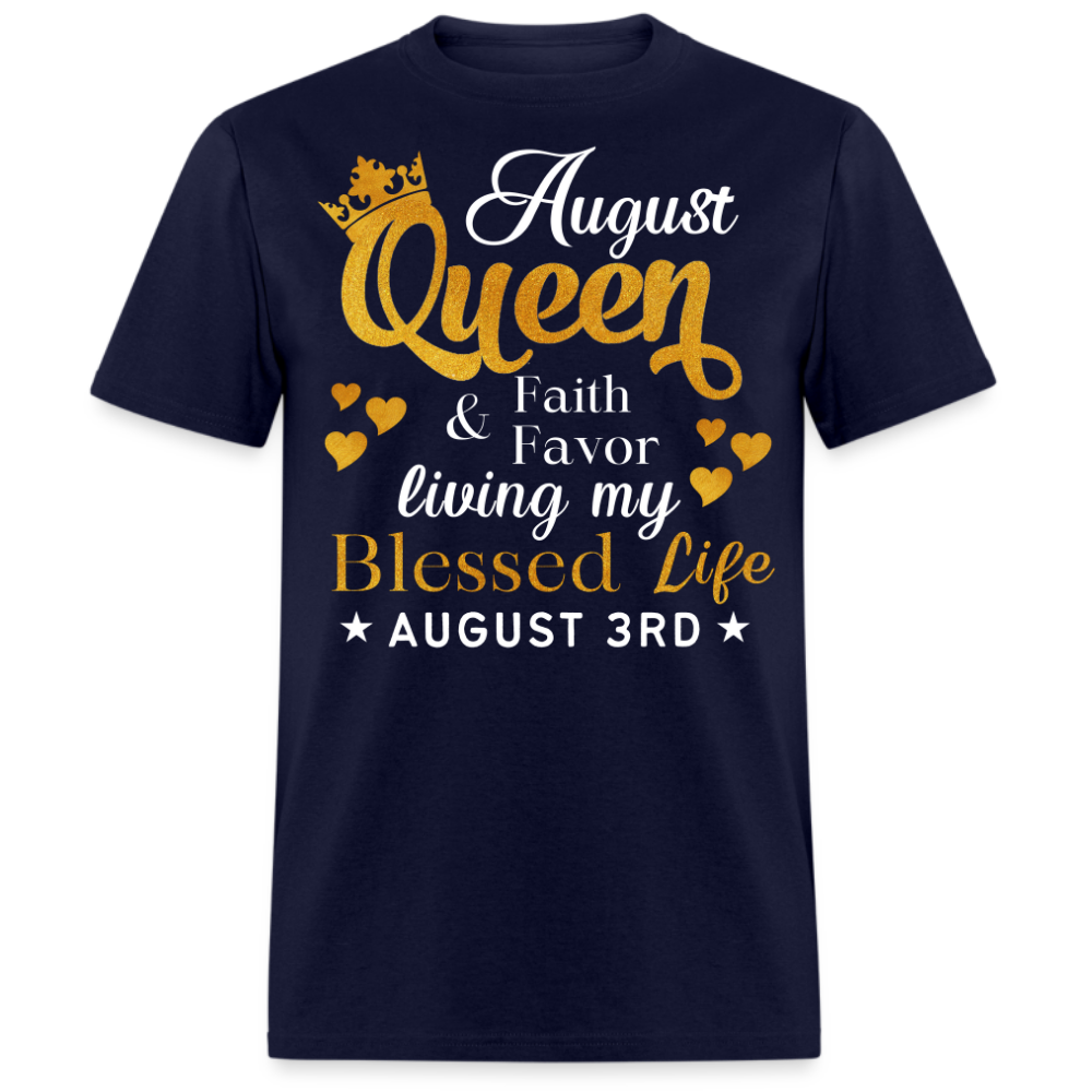 3RD AUGUST QUEEN FAITH AND FAVOR UNISEX SHIRT
