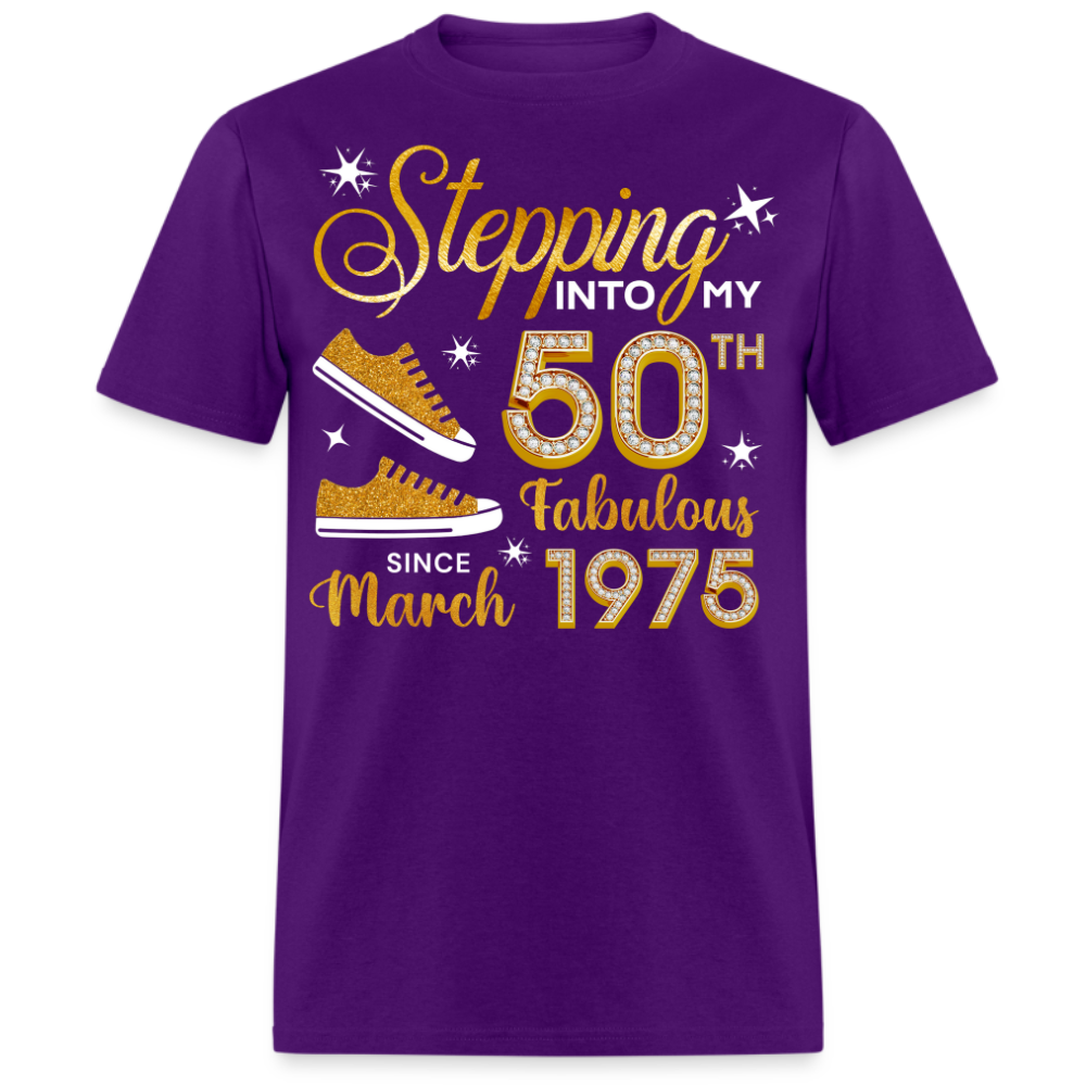 50TH FAB SINCE MARCH 1975 UNISEX SHIRT