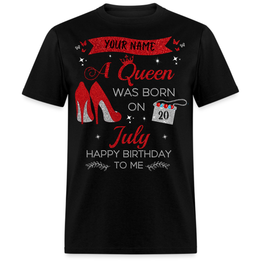 PERSONALIZABLE JULY BIRTHDAY UNISEX T-SHIRT