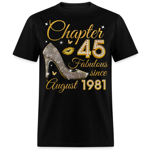 GOLDEN CHAPTER 45 FAB SINCE AUGUST 1981 UNISEX SHIRT