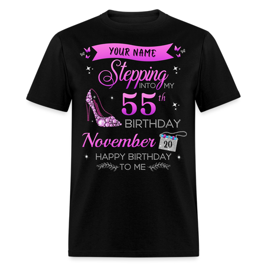 PERSONALIZABLE NOVEMBER STEPPING BIRTHDAY UNISEX SHIRT