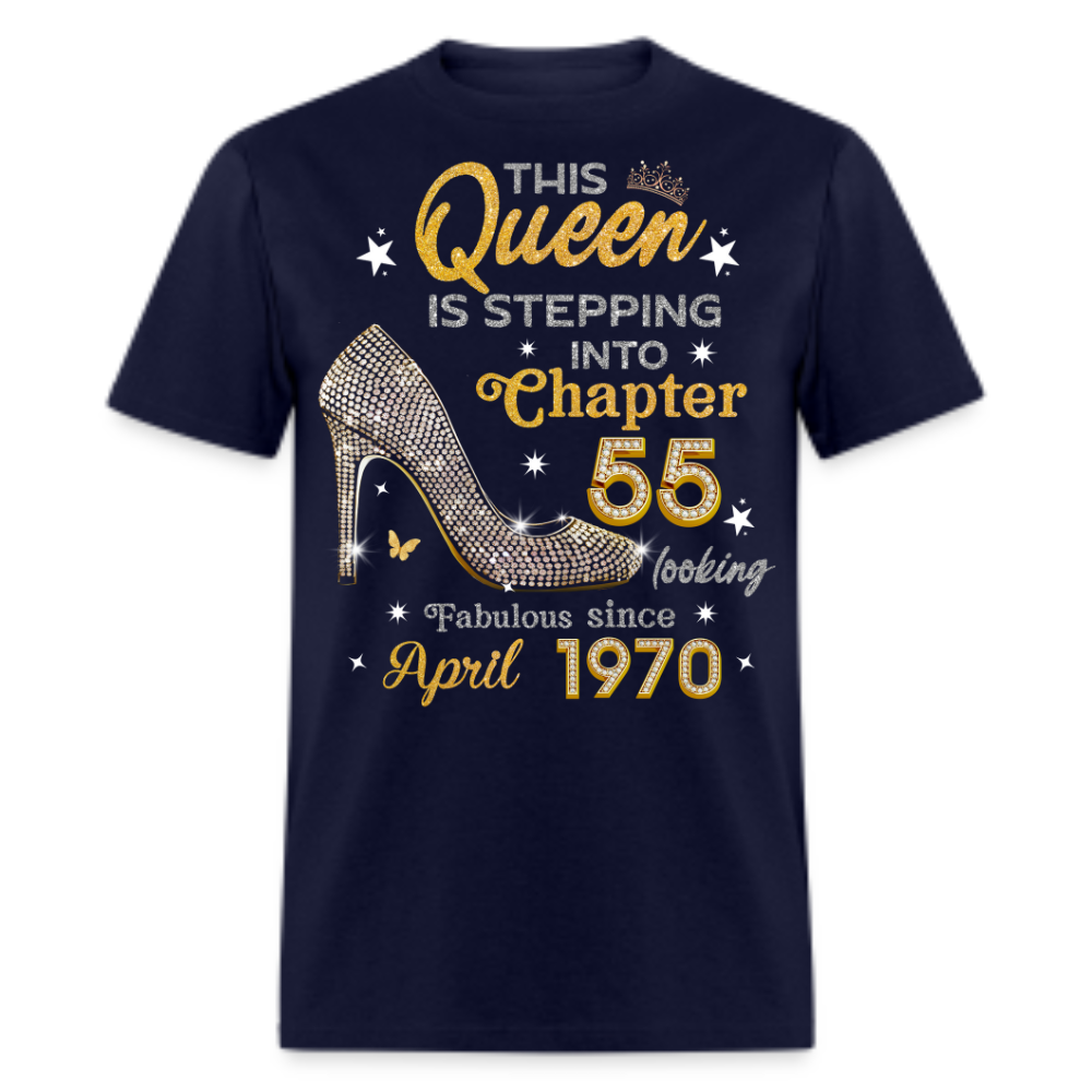 GOLDEN QUEEN STEPPING INTO CHAPTER 55 APRIL 1970 UNISEX SHIRT