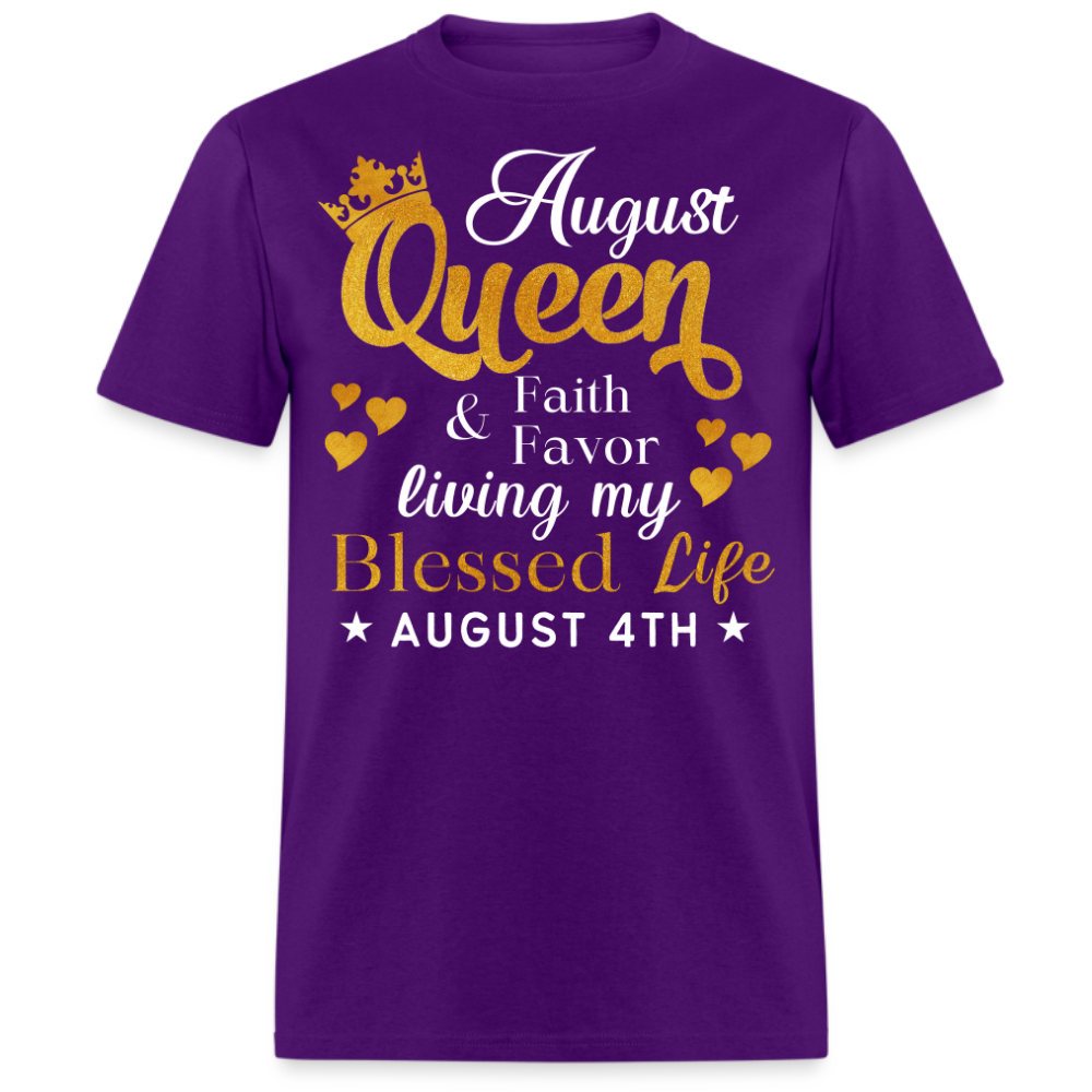 4TH AUGUST QUEEN FAITH AND FAVOR UNISEX SHIRT
