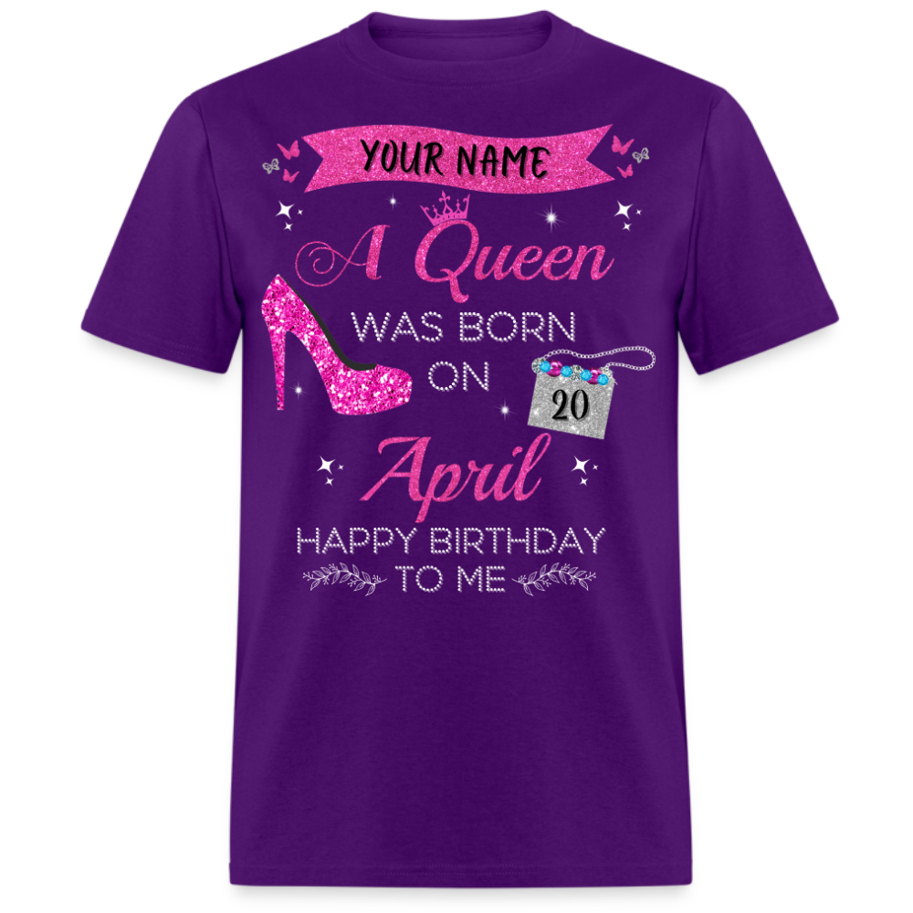PERSONALIZABLE APRIL QUEEN SHIRT