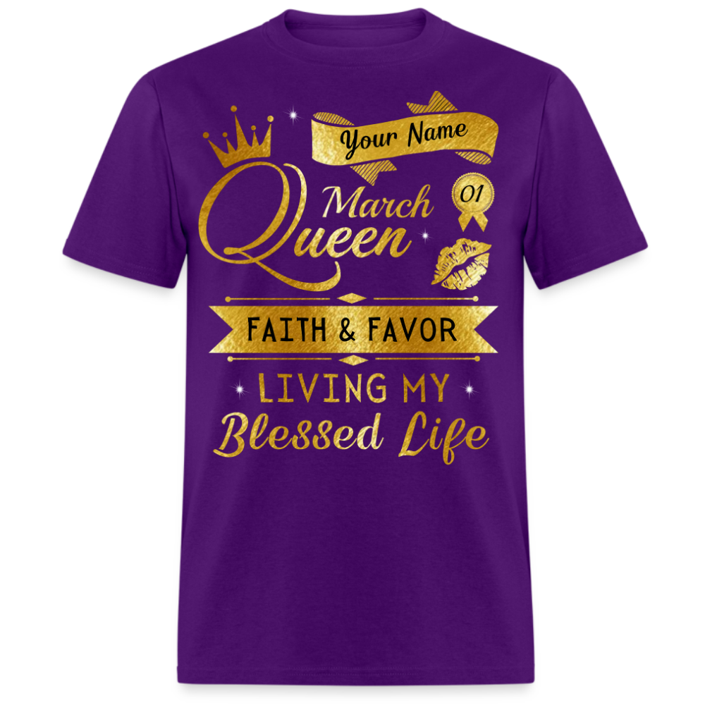 PERSONALIZABLE MARCH FAITH AND FAVOR UNISEX SHIRT