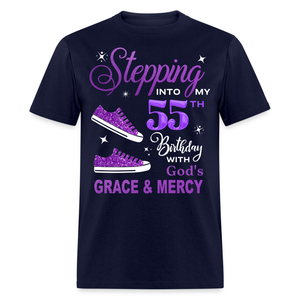 STEPPING TO MY 55TH BIRTHDAY UNISEX SHIRT